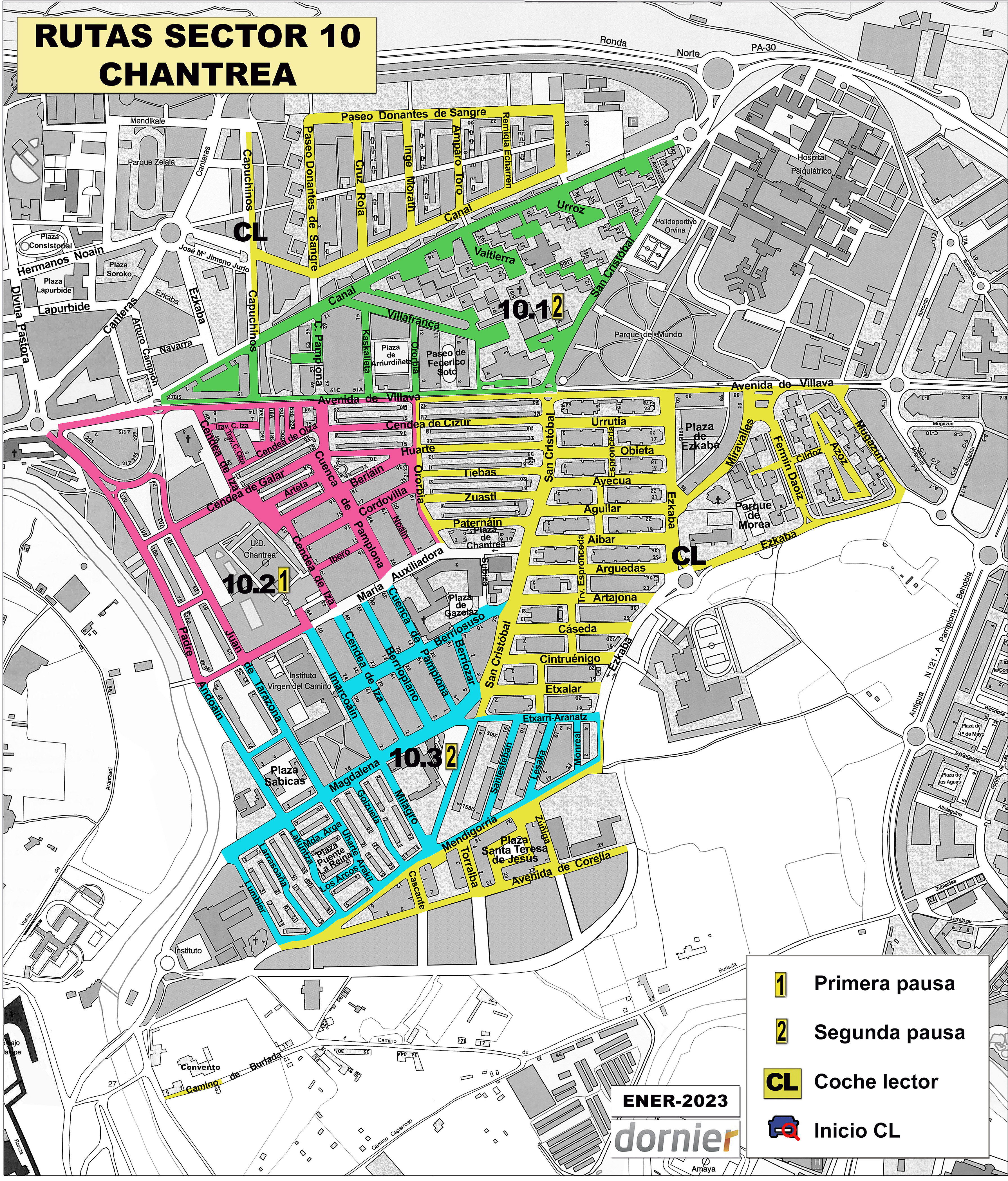 No se puede mostrar estas rutas