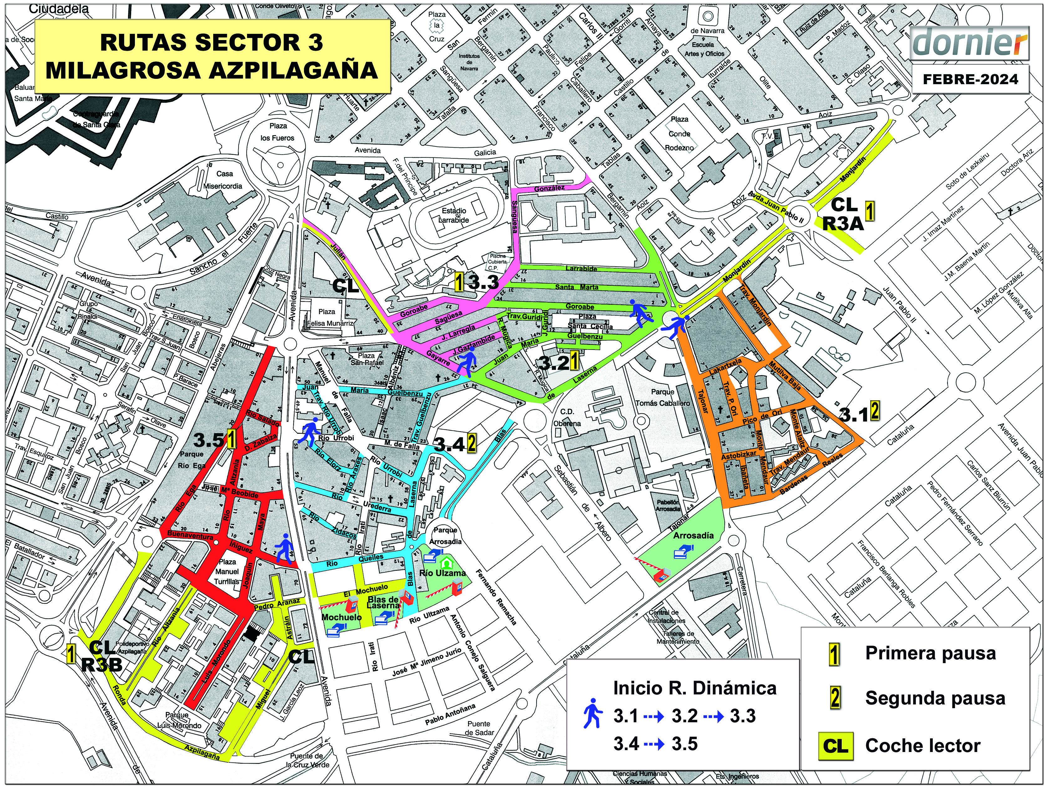 No se puede mostrar estas rutas