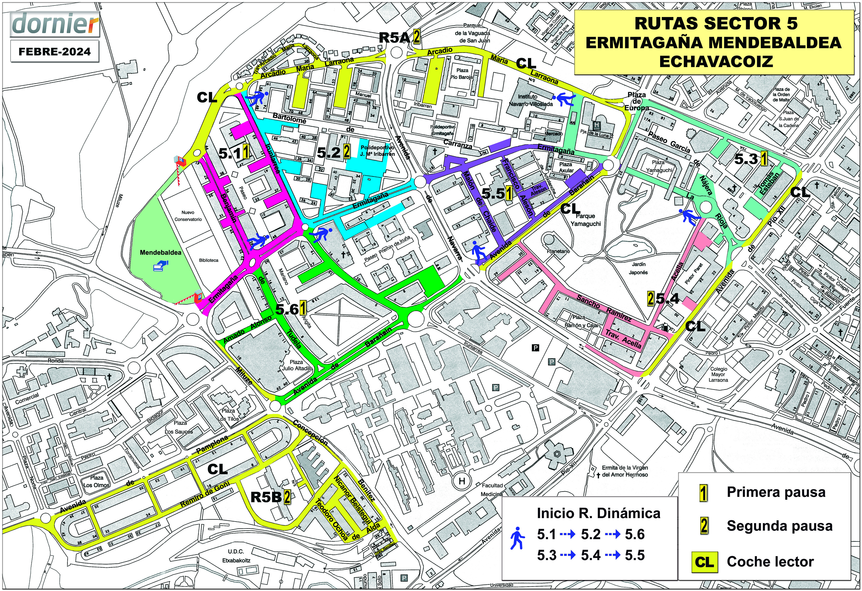 No se puede mostrar estas rutas