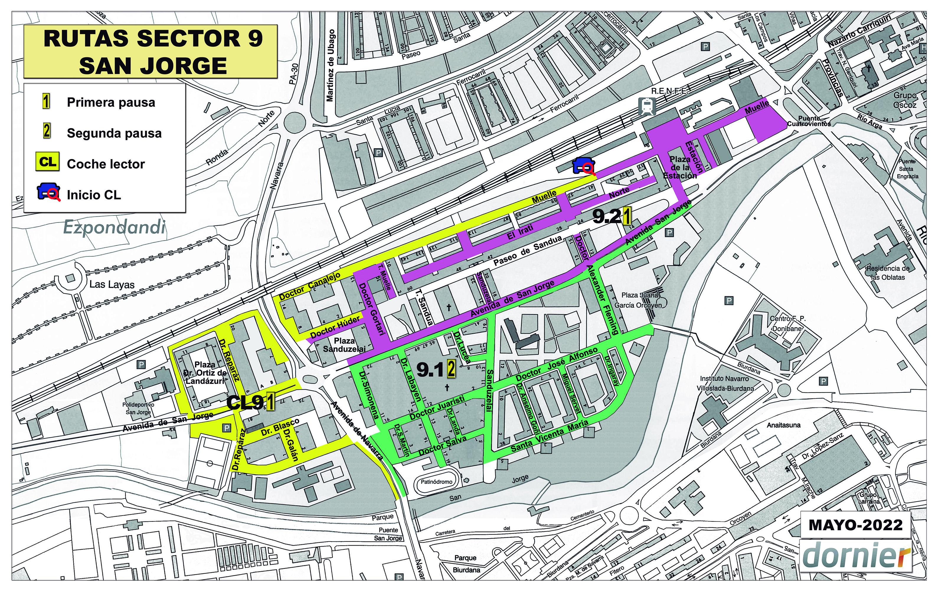 No se puede mostrar estas rutas