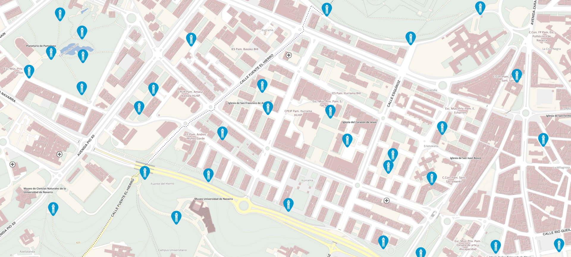 No se puede mostrar este mapa