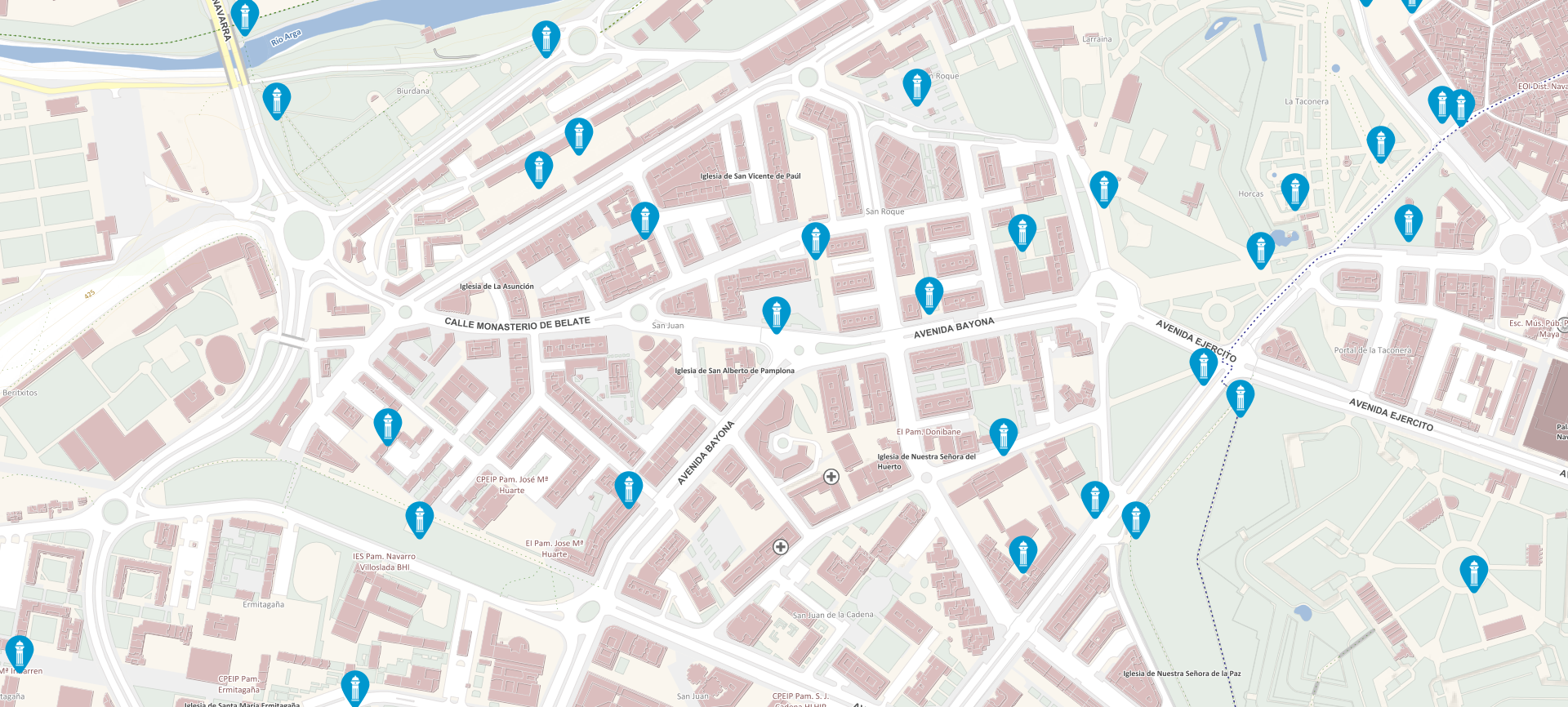 No se puede mostrar este mapa