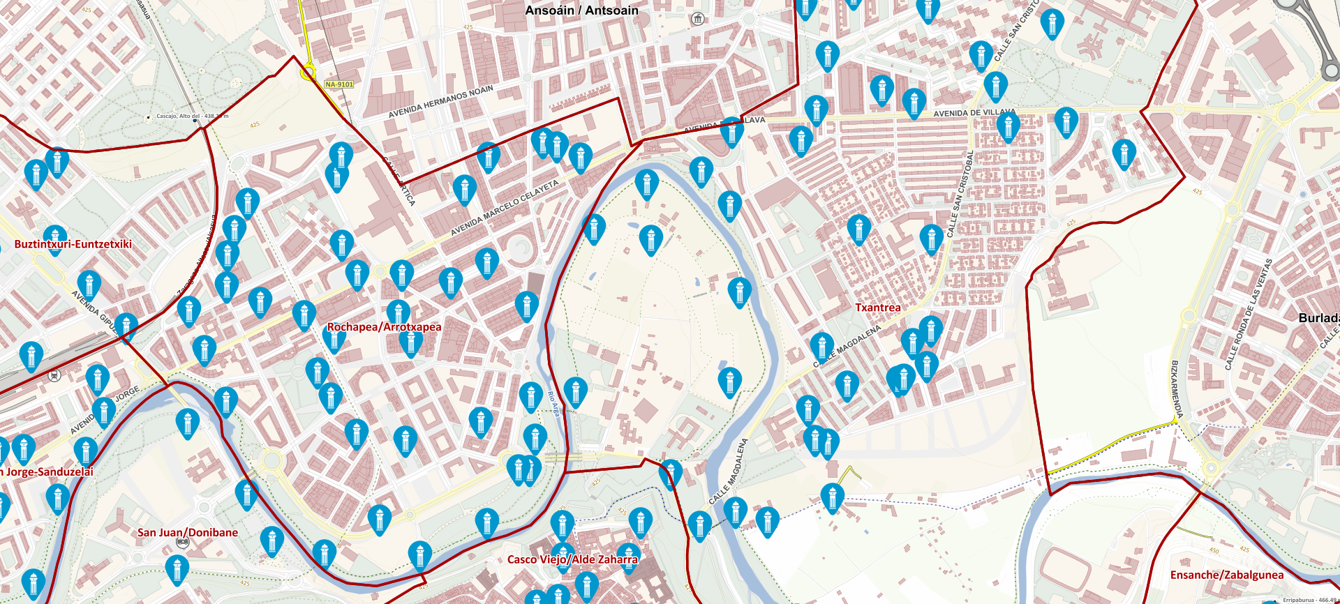 No se puede mostrar este mapa